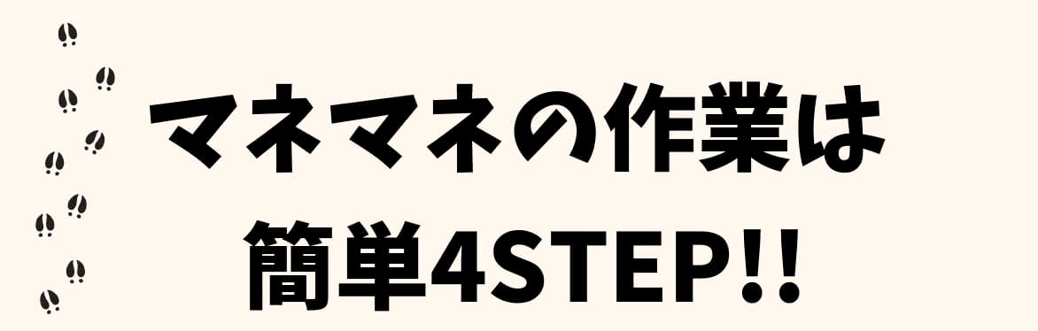 マネマネ(money management)の作業は簡単4ステップ